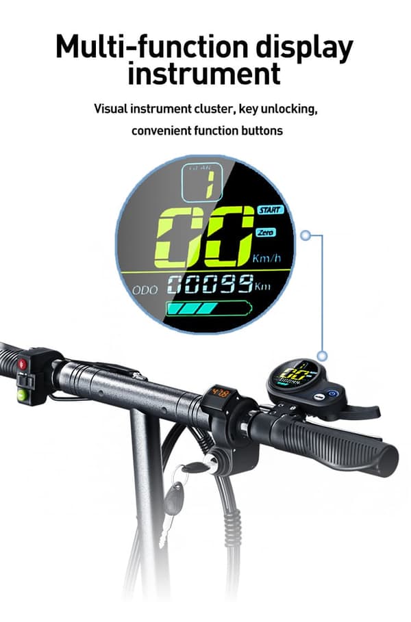 JOYOR Y6-S elektrisk scooter til voksne, 18Ah batteri 500W motor, maksimal rækkevidde 60 km, 10 tommer dæk, maksimal hastighed 45 km / t