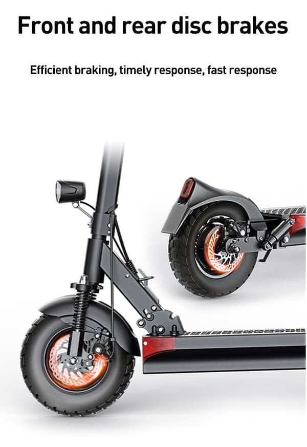 JOYOR Y6-S elektrisk scooter til voksne, 18Ah batteri 500W motor, maksimal rækkevidde 60 km, 10 tommer dæk, maksimal hastighed 45 km / t