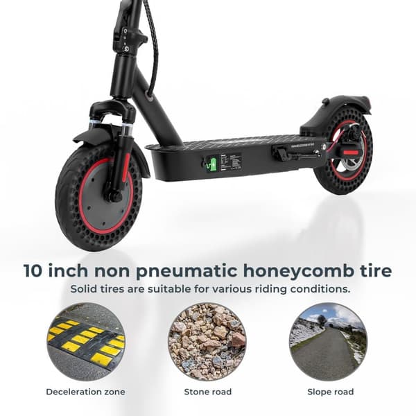 iScooter i9Max 10'' hopfällbar elskoter, 500W motor, 10Ah batteri, 35KM/H, uthållighet 30-40KM