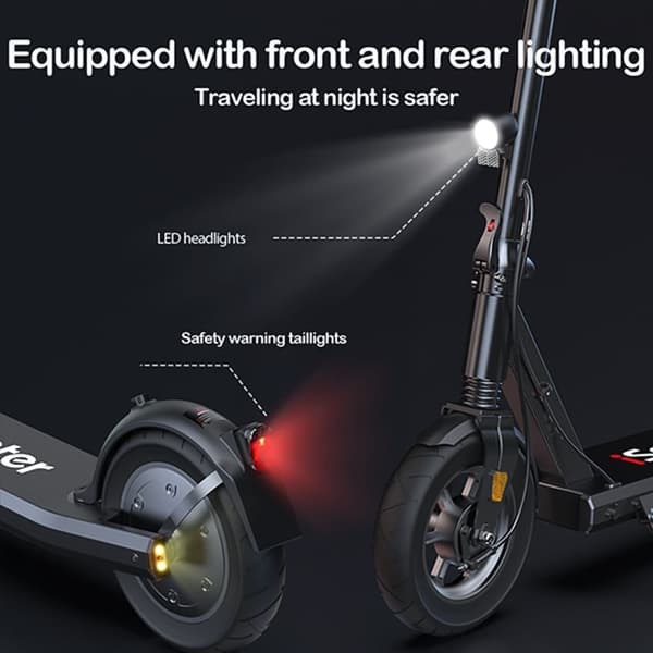 iScooter i9s 10'' elektrisk skoter, 500W motor, 36V/10Ah, räckvidd 25-30KM, maxhastighet 25-35 km/h
