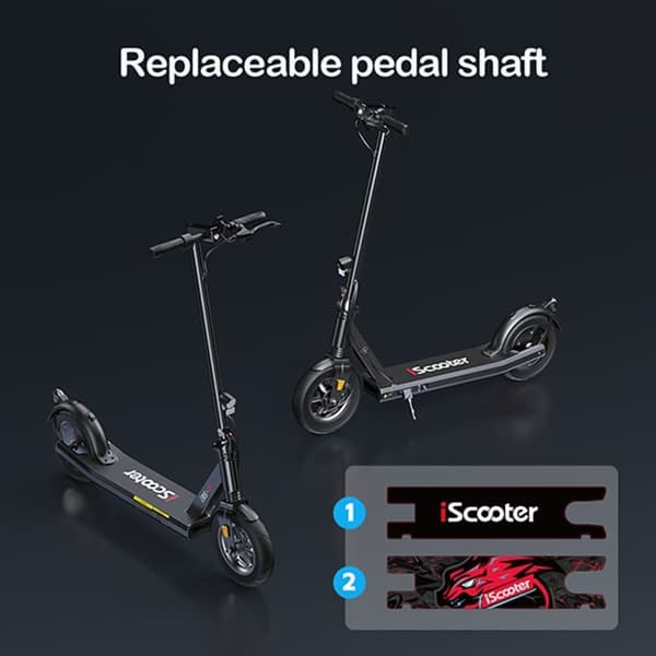 iScooter i9s 10'' elektrisk skoter, 500W motor, 36V/10Ah, räckvidd 25-30KM, maxhastighet 25-35 km/h
