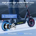 Miniatyrbild 9 av 11: iScooter i10 10'' elscooter, 650W motor, 36V15Ah batteri, 40-45km räckvidd, maxhastighet 40KM/H