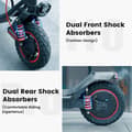 Miniatyrbillede 7 af 11: iScooter i10 Pro 10'' el-scooter, 15Ah batteri, 800W motor, maksimal hastighed 45km/t