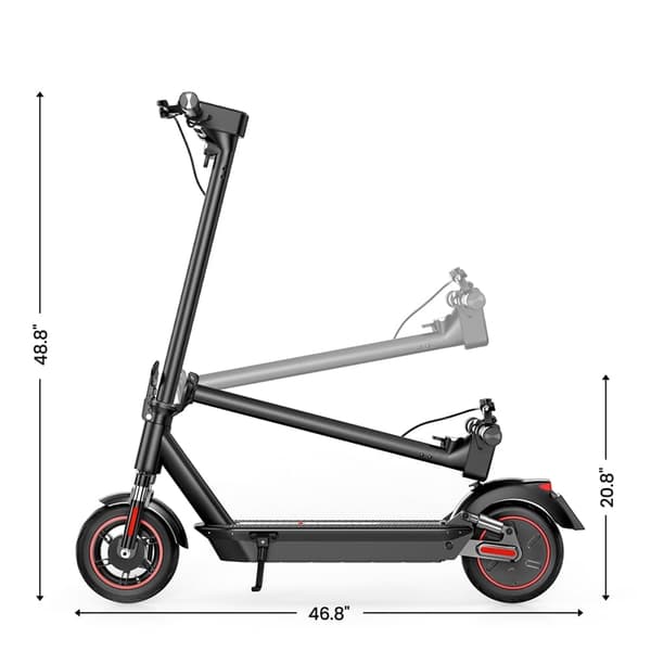 iScooter i10 Max 10'' foldbar el-scooter, 750W motor, 18AH batteri, maksimal hastighed 45KM/H, 80-96KM rækkevidde