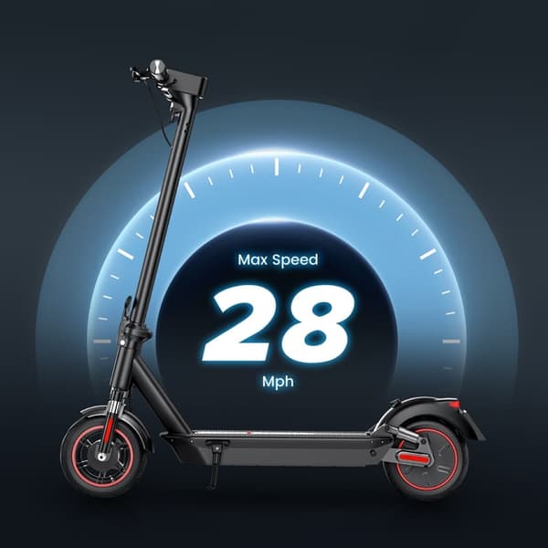 iScooter i10 Max 10'' foldbar el-scooter, 750W motor, 18AH batteri, maksimal hastighed 45KM/H, 80-96KM rækkevidde