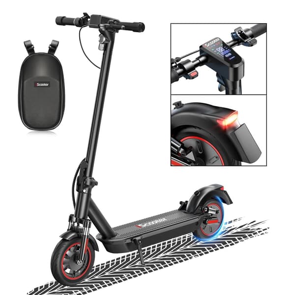 iScooter i10 Max 10'' foldbar el-scooter, 750W motor, 18AH batteri, maksimal hastighed 45KM/H, 80-96KM rækkevidde