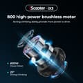 Miniatyrbild 8 av 11: iScooter iX3 10'' elektrisk skoter, 800W motor, 40KM/H, 10AH batteri, 30-40KM räckvidd