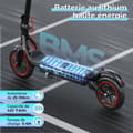 Miniatyrbild 9 av 11: iScooter W7 8,5'' elscooter, 350W motor, 7,8Ah batteri, elscooter 35KM/H, 25-30KM uthållighet, Bluetooth APP-anslutning
