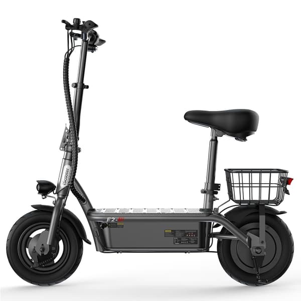 iScooter F2 10'' el-scooter, 500W motor, 7,8Ah batteri, 25-30 km rækkevidde, med sæde