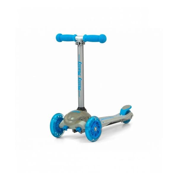 Trottinette - Milly Mally - Zapp - 3 hjul - Grå - Fällbar med LED