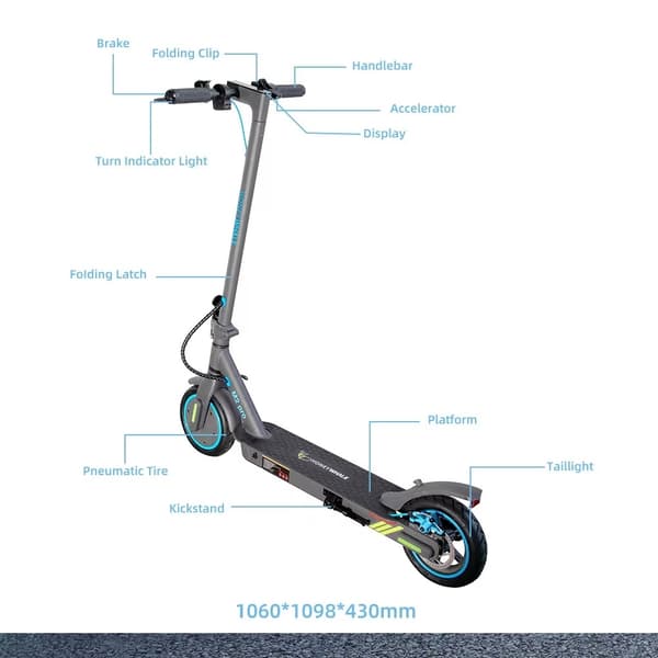 2025 - HONEYWHALE M2 Pro KickScooter Elsparkcykel - 32km/h elcykel elkick 500W
