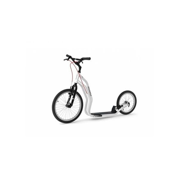 Yedoo Mula Freestyle Scooter Vit - Stort 20-tums framhjul - Slitstark stålram