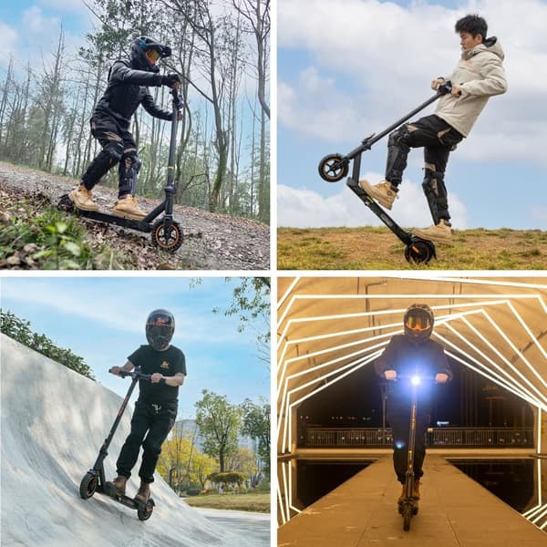 KuKirin S1 Max foldbar elektrisk scooter 8 tommer, 350W motor, 36V 10.4AH batteri, tophastighed 30 km / t, rækkevidde 39 km, 3-trins tilstand