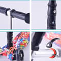 Miniatyrbild 3 av 4: TD® Scooter Barnskoter Lysande Cykel Motorcykel Drive 3 Hjul Tyst Flerfärgad Solid Learning Fällbar Justerbar