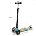 Miniatyrbild 2 av 4: TD® Scooter Barnskoter Lysande Cykel Motorcykel Drive 3 Hjul Tyst Flerfärgad Solid Learning Fällbar Justerbar