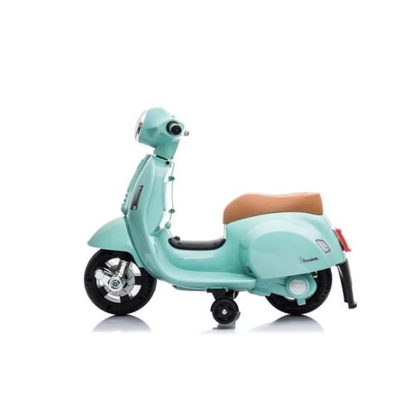 El-scooter - BENEO - Vespa GTS - Mörkt turkos - 3 hjul - Lädersäte