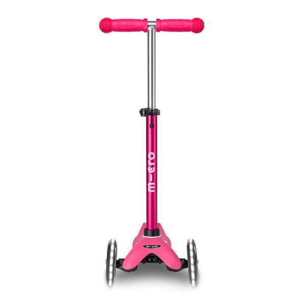 Barnskoter - MICRO - Mini Micro Deluxe Rosa Led - 3 hjul - Fritid