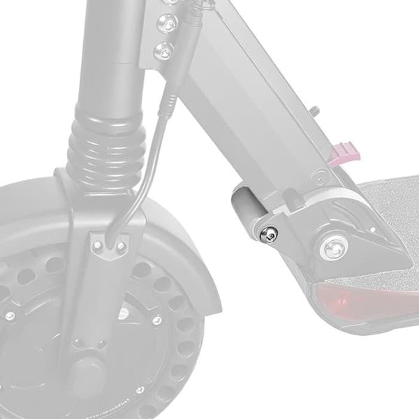 Axel för Fällsystem till Kugoo S1 Kickbike med Svart Avståndsstycke