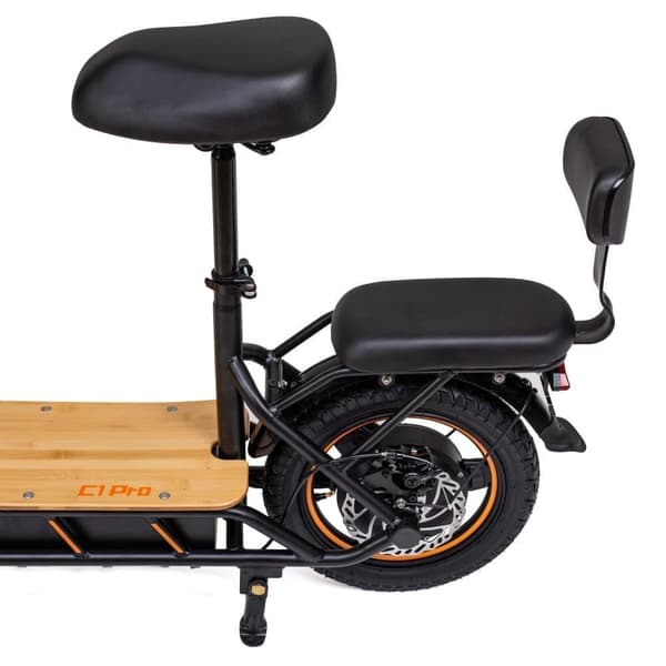 Kukirin C1 Pro 500W 26AH elskoter, 45km/h & 100km räckvidd, 14" däck, korg, baksäte, backspegel, snabbladdning