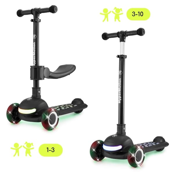 HyperMotion LUMI 3-i-1 sparkcykel för barn med LED-belysning
