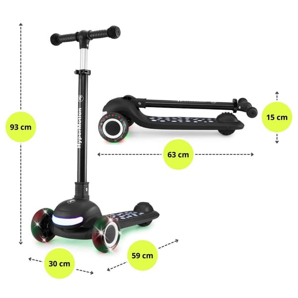 HyperMotion LUMI 3-i-1 sparkcykel för barn med LED-belysning