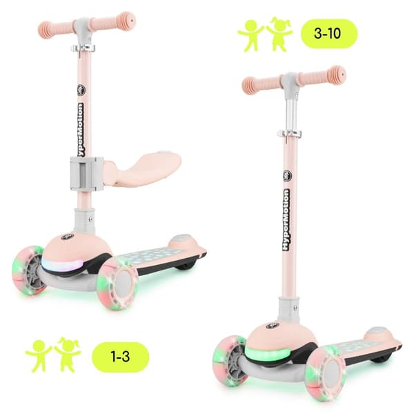 HyperMotion LUMI 3-i-1 sparkcykel för barn med LED-belysning