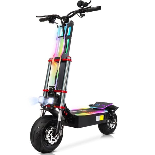 TIFGALOP K8 6000W Elscooter, Dubbelmotor, 60V 38Ah, Helfjädring