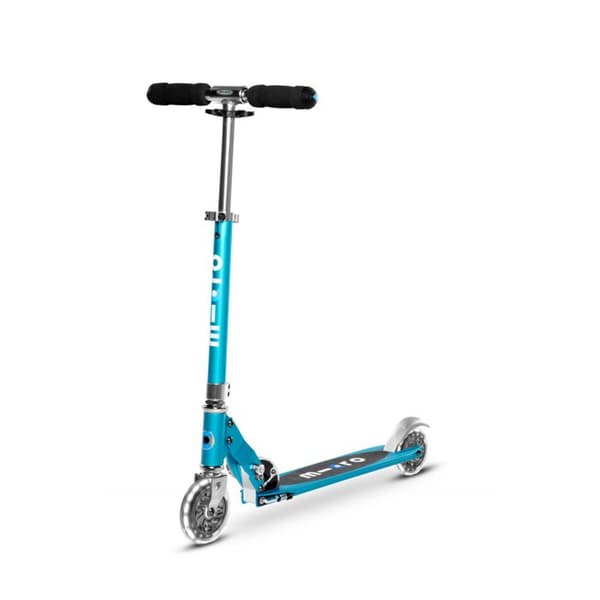 Micro Sprite LED Ocean Blue barnskoter - 2 hopfällbara belysta hjul - unisex - MICRO - Från 5 år