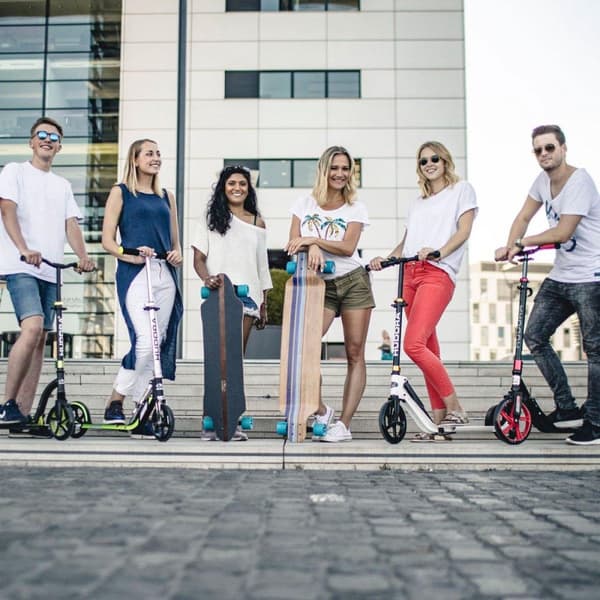 Hudora Big Wheel Style 230 Scooter - Vit