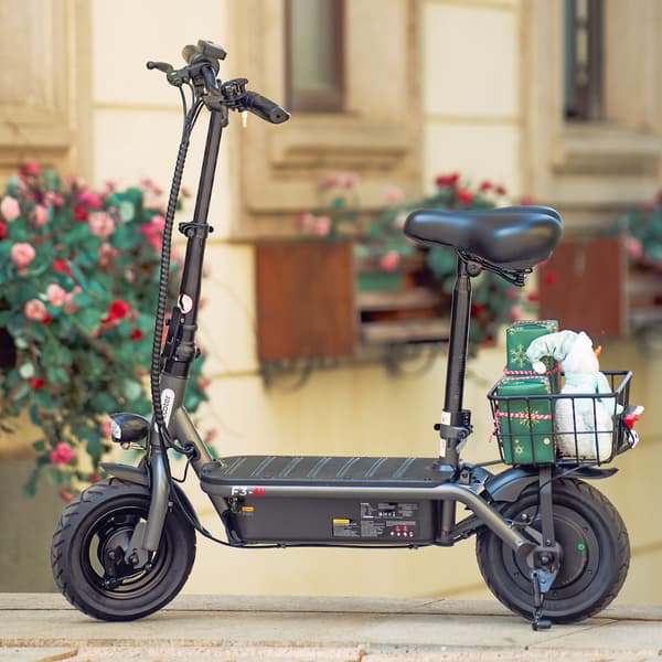 iScooter F2 Elscooter 500W Motor 36V 7.8Ah Litiumbatteri 10-tums däck 30 km/h hastighet 30 km räckvidd Elscooter