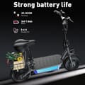 Miniatyrbild 8 av 11: iScooter F2 Elscooter 36V 7.8Ah Litiumbatteri 500W Motor 10-tums däck 30 km/h hastighet 30 km räckvidd Elscooter