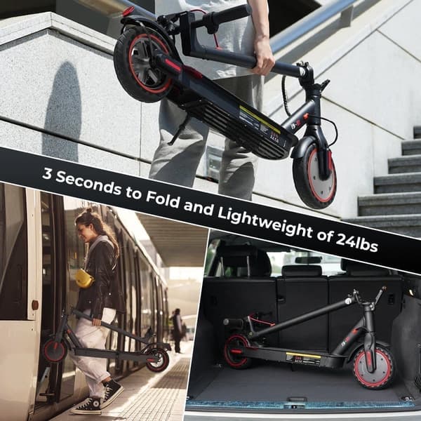 iScooter i9 Elscooter 350W 7.5Ah 30 km/h hastighet 30 km max räckvidd 8.5 tums däck hopfällbar elscooter