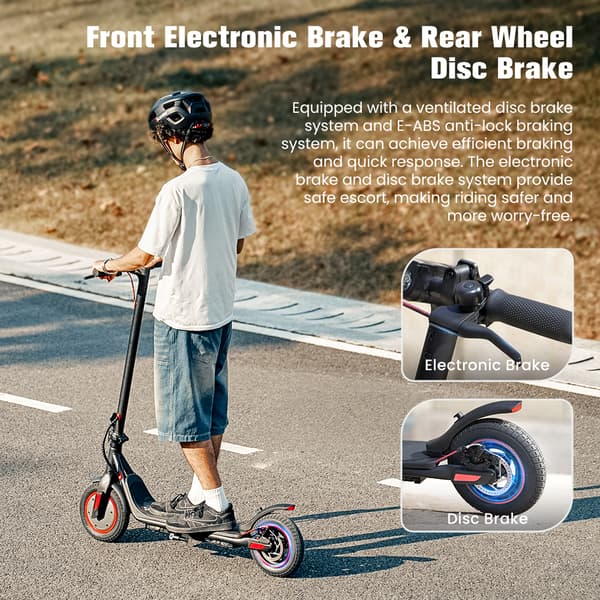 iScooter i9M Elscooter 42V 7.5Ah Litiumbatteri 500W Motor 35KM Höghastighetsstöd APP 30km Lång Räckvidd Elscooter