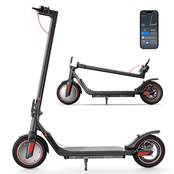 iScooter i9M Elscooter 42V 7.5Ah Litiumbatteri 500W Motor 35KM Höghastighetsstöd APP 30km Lång Räckvidd Elscooter