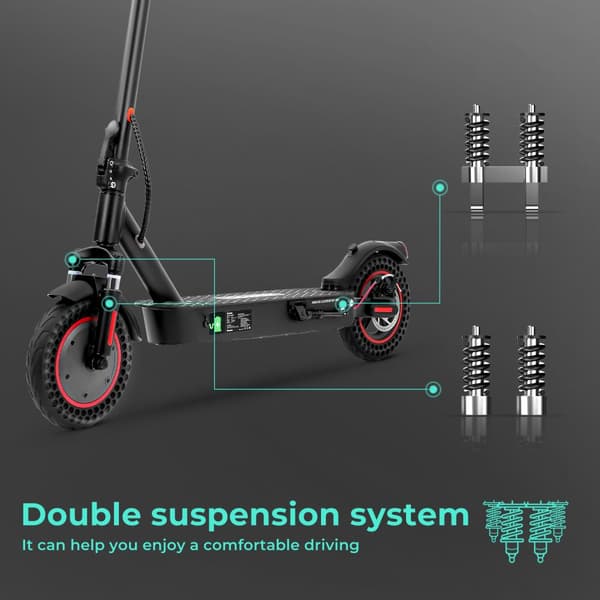 iScooter i9max Elscooter 42V 10Ah Litiumbatteri 500W Motor 40km Max Räckvidd 35km/h Hastighet Elscooter