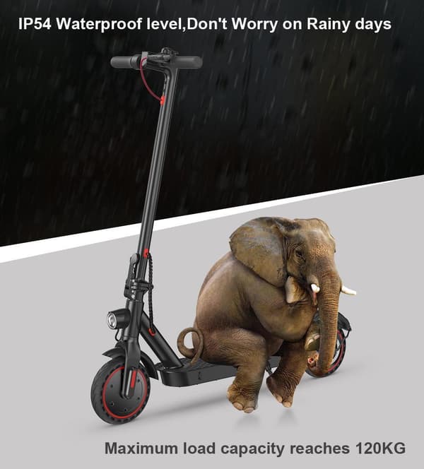 iScooter i9Pro Elscooter 350W Motor 36V 7.5Ah Hopfällbar Scooter 30km/h Maxhastighet 8.5 tums bikakeformade däck Elscooter