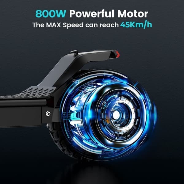 iScooter i10 Pro 48V 15Ah Batteri 800W Motor 10 Tums Pneumatiska Däck Max Räckvidd 60km Hastighet 45 km/h Elscooter med APP