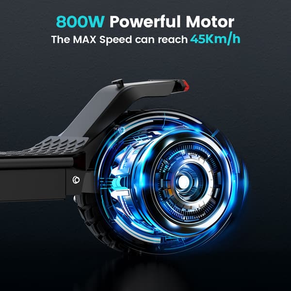 iScooter i10 Pro Elscooter 800W Motor 48V 15Ah Litiumbatteri 10 Tums Däck med Appkontroll Elscooter