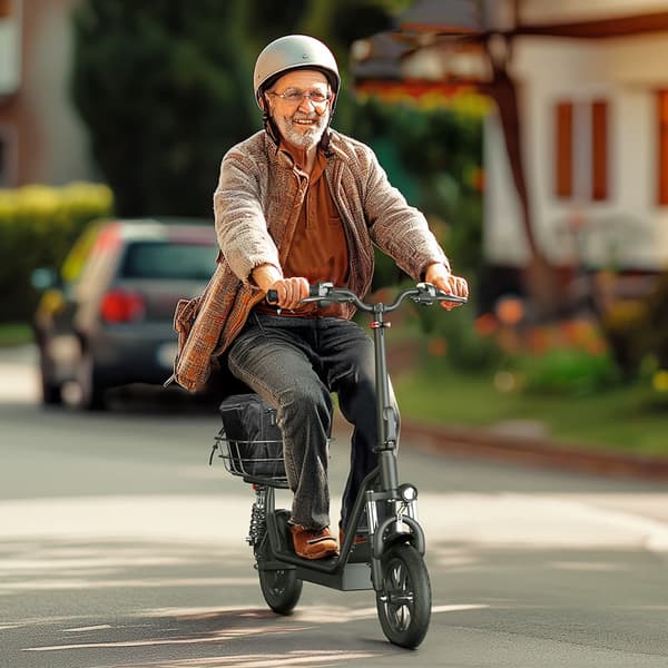 iScooter i12 36V 7,5Ah Batteri 500W Motor 12 Tums Pneumatiska Däck Max Räckvidd 35 km Hastighet 25 km/h Elscooter med APP