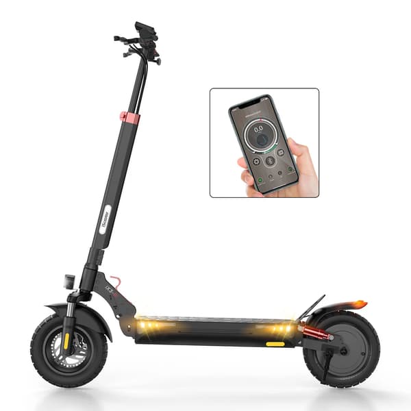 iScooter iX3 800W Motor 48V 10Ah Batteri 10 Tums Sugrörslösa Terrängdäck Max Räckvidd 40km Hastighet 40 km/h Elscooter med APP