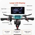 Miniatyrbild 9 av 11: iScooter iX4 48V 15Ah Batteri 800W Motor 10-tums Däck Max Räckvidd 45 km Hastighet 45 km/h Elscooter med APP