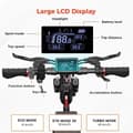 Miniatyrbild 8 av 11: iScooter iX4 48V 15Ah Batteri 10-tums Däck Max Räckvidd 45 km Hastighet 45 km/h Elscooter med APP