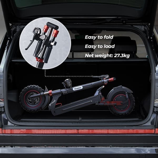 iScooter iX5S 48V 15Ah Batteri 1000W Motor 11 Tums Däck Max Räckvidd 65km Hastighet 45 km/h Elscooter