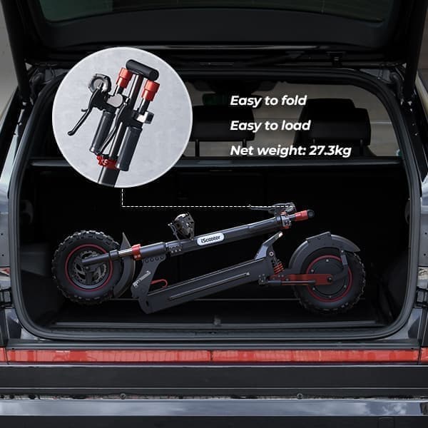 iScooter iX5S 48V 15Ah Batteri 1000W Motor 11 Tums Däck Max Räckvidd 65km Hastighet 45 km/h Elscooter