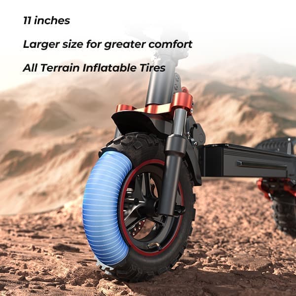 iScooter iX5S 1000W Motor 48V 15Ah Batteri 11 Tums Däck Max Räckvidd 65km Hastighet 45 km/h Elscooter
