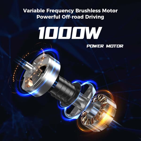 iSkoter iX6 48V 17.5Ah batteri 1000W motor 11 tums offroad pneumatiskt däck Max räckvidd 45km hastighet 45 km / h E-scooter