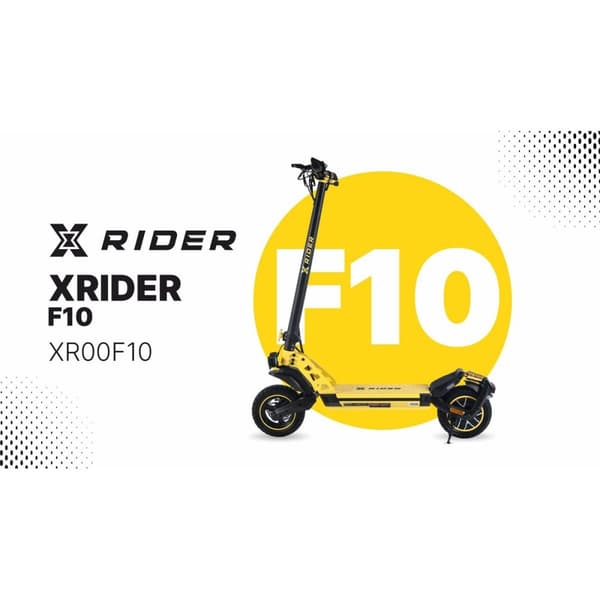 Elscooter Manta XRIDER F10 Gul Svart 800 W