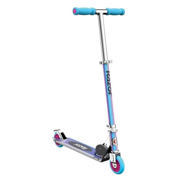 Trottinette - Razor - En holografisk specialutgåva - Blå/Rosa - Aluminium - 2 hjul