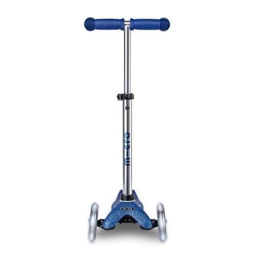 Trehjulig trottinett - Micro Mobility - MMD219 - Blå Glitter - LED - För barn från 5 år
