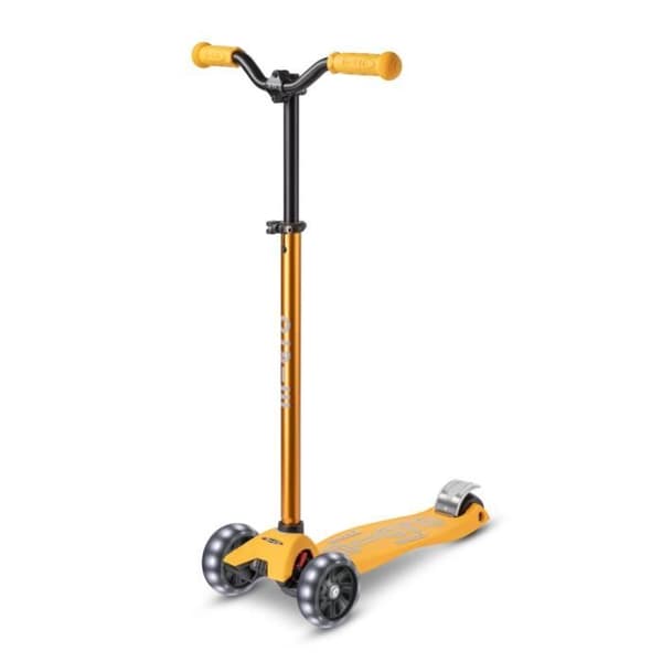 Maxi Micro scooter Deluxe Pro LED gul